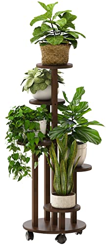 Indoor Plant Stand with Wheels