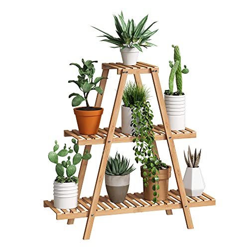 Indoor/Outdoor Bamboo Plant Stand