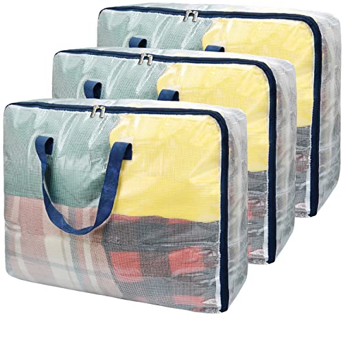 Ineetatu Clear Storage Bags - Extra Large Capacity, Versatile Organizer