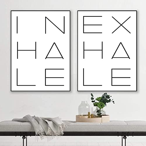 Inhale Exhale Canvas Wall Art