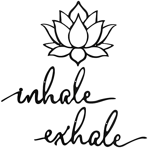 Inhale Exhale Lotus Wall Art
