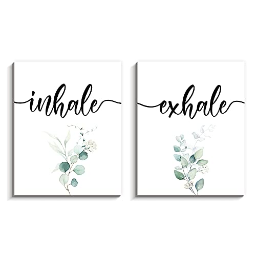 Inhale Exhale Wall Decor Set of 2 Prints