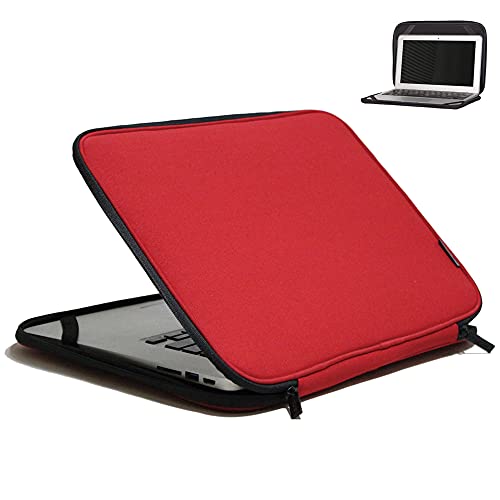 Inntzone 11.6 Inch Foldable Laptop Sleeve - Slim, Lightweight, Red