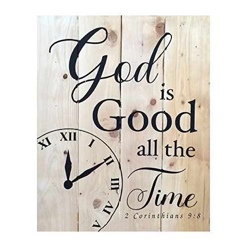 Inspirational Rustic Wall Art - "God Is Good All the Time"
