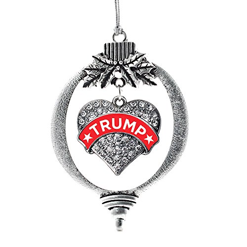 Inspired Silver Trump Supporter Charm Ornament