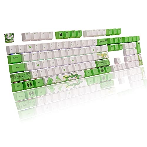 IOAOI PBT Keycaps Green Keycaps Set
