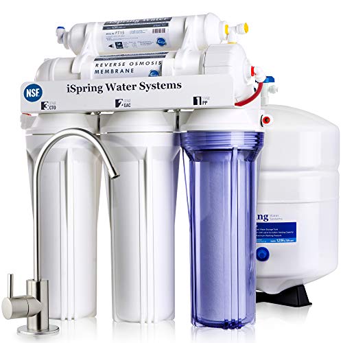 iSpring RCC7 High Capacity Under Sink 5-Stage Reverse Osmosis Filtration System