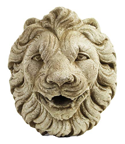 Italian Lion Head Concrete Wall Plaque