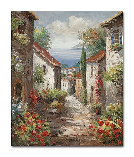 Italy Town Painting Canvas Print