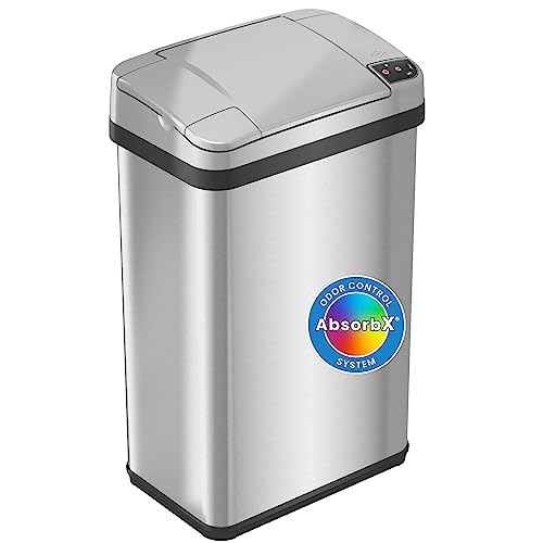iTouchless Sensor Trash Can with Odor Filter and Fragrance