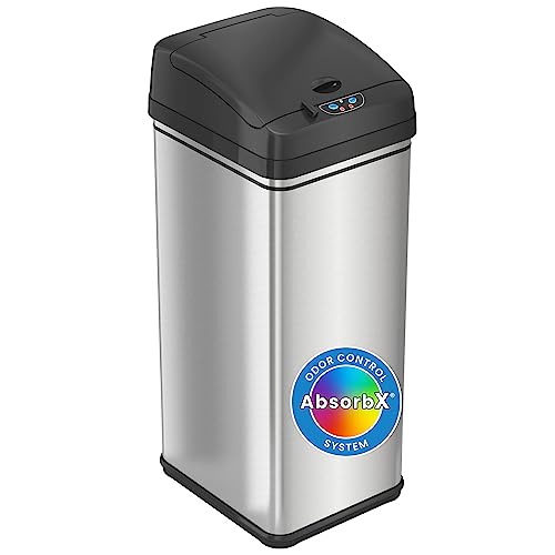iTouchless Stainless Steel Automatic Garbage Can