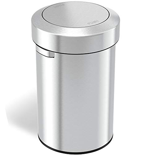 iTouchless Titan 17 Gallon Swing Open Trash Can