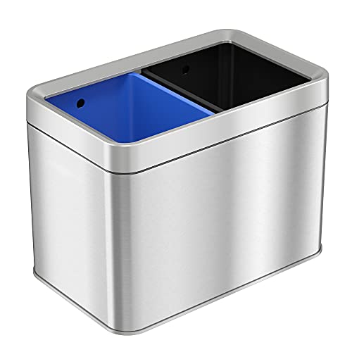 iTouchless Trash Can & Recycle Bin Combo