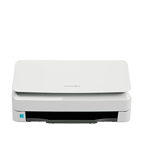 ITSPWR Bundle Containing HP ScanJet Pro 3000 s4 Sheet-Feed Scanner (6FW07A), Slim and Portable Scanner, one-Touch scanning, and ITSPWR Type-C USB Hub