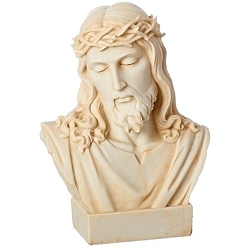 Ivory Color Jesus Bust Statue Figurine