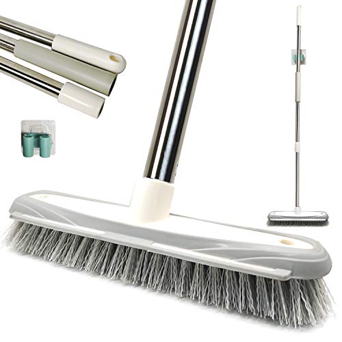 IZSOHHOME Push Broom - Stiff Bristles Broom for Shower Cleaning