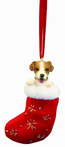 Jack Russell Christmas Stocking Ornament