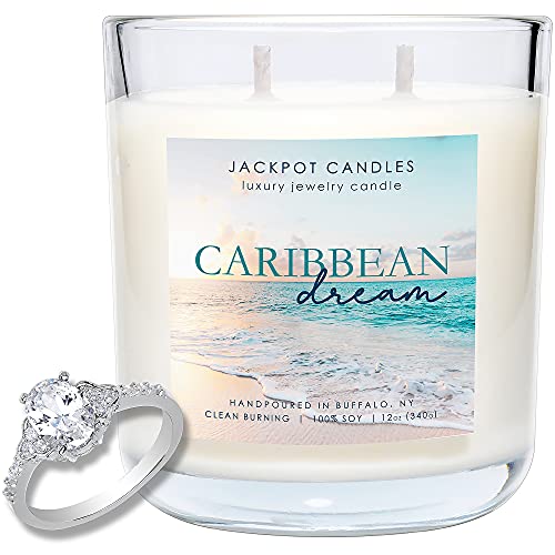 Jackpot Candles Caribbean Dream Candle with Ring Inside