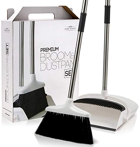 Jade Active Broom and Dustpan Set for Home