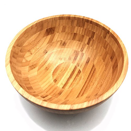 JapanBargain 4096 Large Bamboo Wood Salad Bowl