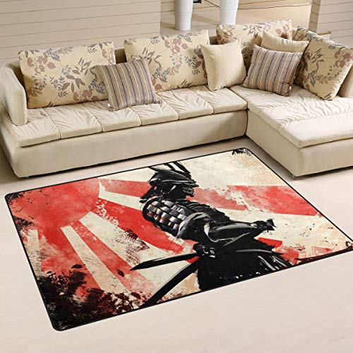 Japanese Samurai Floor Rugs for Stylish Home Decor