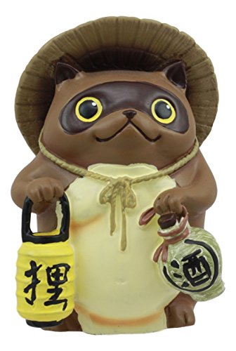 Japanese Tanuki Statue - Lucky Charm Collectible Figurine