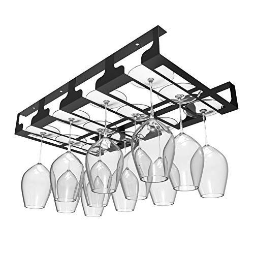 Jbikao Under Cabinet Wine Glass Rack