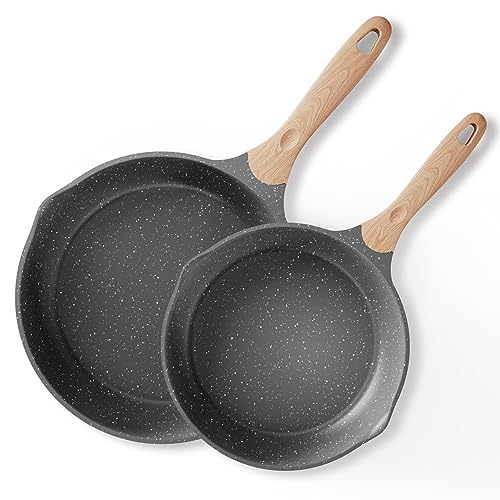JEETEE Nonstick Pan 2-Piece Cookware Set, Grey