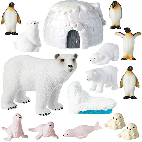 Jetec Polar Animal Figurines Set