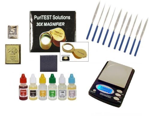 Jewelry Test Kit with Acids, Scale, and More