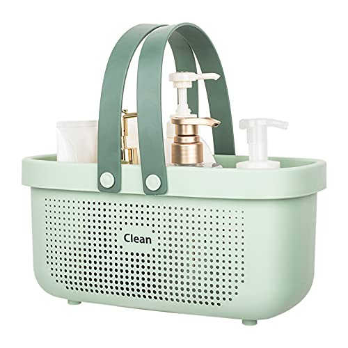 UUJOLY Plastic Portable Shower Caddy Basket Bucket, Cleaning Shower Basket  with