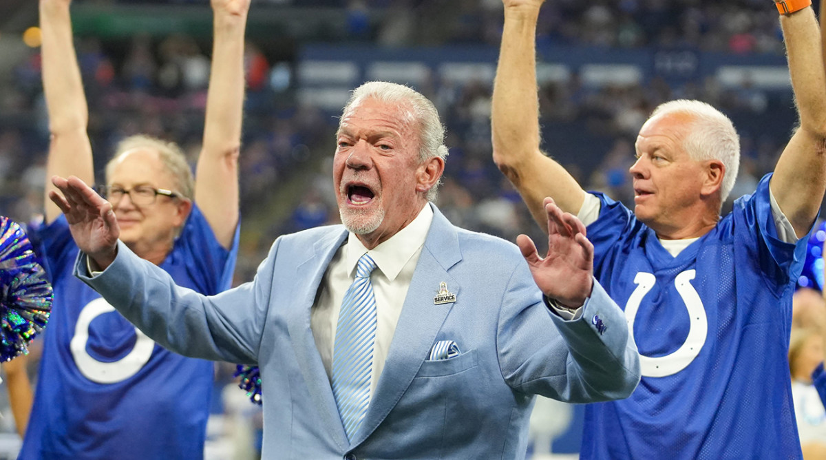 Jim Irsay Shows Off His Dance Moves To Meek Mill Song In Locker Room Celebration After Colts Win