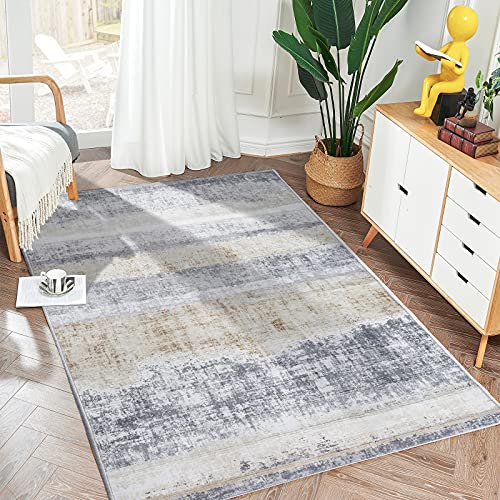 jinchan Area Rug - Modern Abstract Carpet for Indoor Use