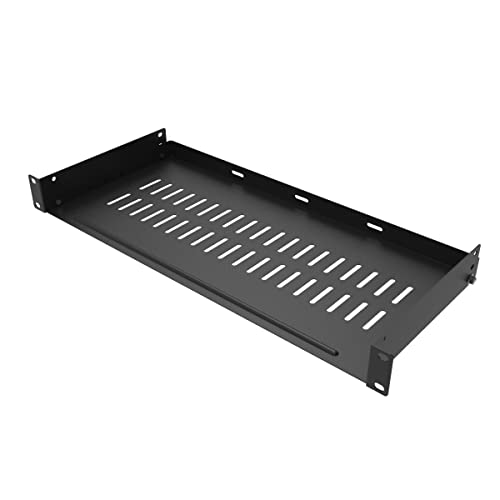 JINGCHENGMEI 1U Vented Rack Shelf