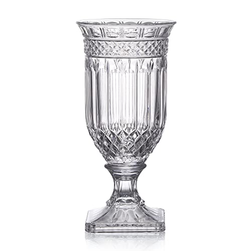 Joeyan Vintage Glass Urn Vase