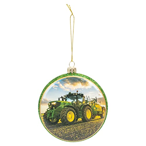 John Deere Tractor Green Ball Christmas Ornament