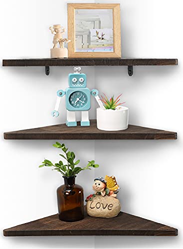 Joiishom Corner Wall Shelf Set of 3