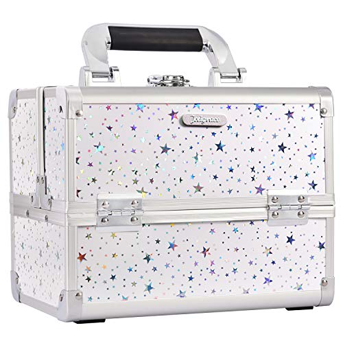 Joligrace Shiny Star Makeup Train Case