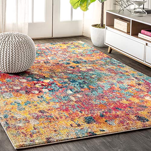 JONATHAN Y CTP108A-8 Contemporary POP Modern Abstract Multi/Yellow Area Rug