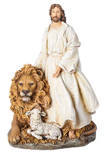 Joseph's Studio Jesus with Lion and Lamb Figure