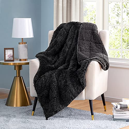 joybest Faux Fur Weighted Blanket