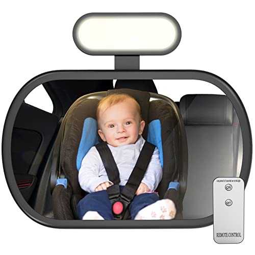JoyDow Baby Car Mirror with Night Light
