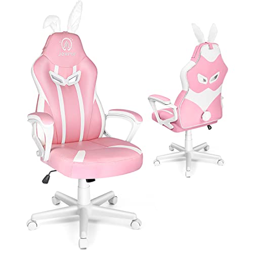 JOYFLY Pink Gaming Chair for Kids, Gamer, Girls, Teens Adults