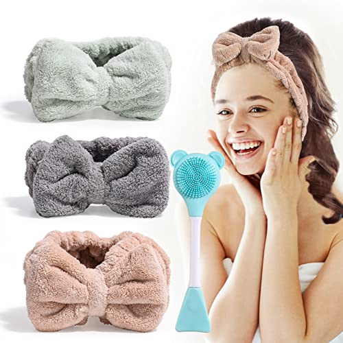 JPNK Towel Headbands and Facial Brush