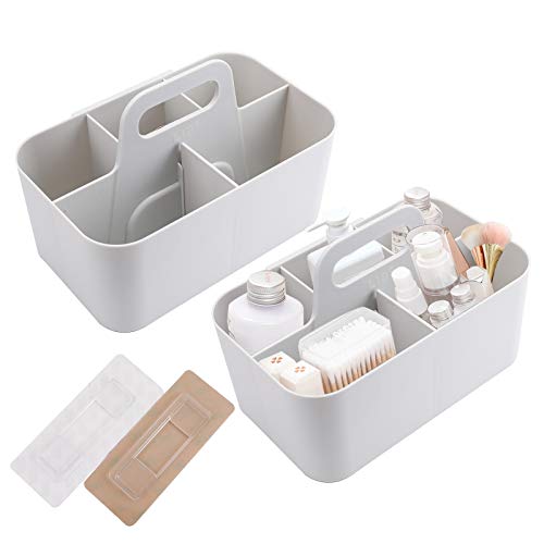 Jucoan 2 Pack Plastic Portable Storage Organizer Caddy Tote