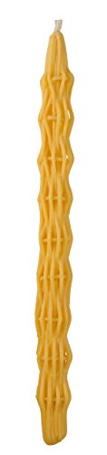 Jumbo Beeswax Havdalah Candle - Hand Dipped Braided Bees Wax Havdallah Candle