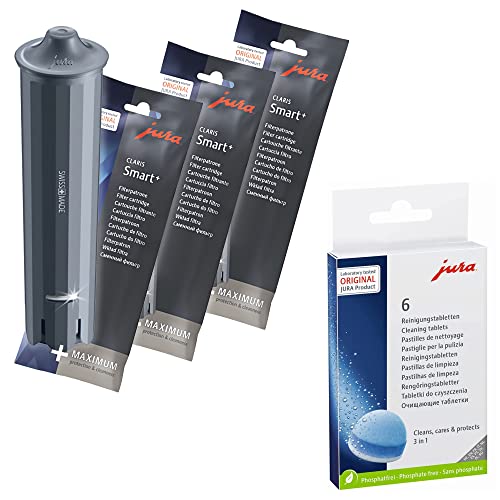 Jura Claris Smart+ Water Filters - Value Combo with Cleaning Tablets