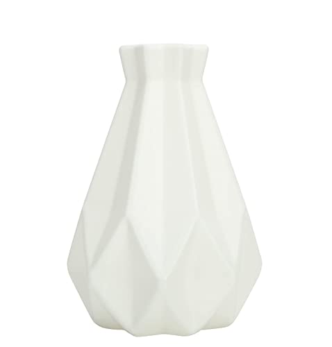 JyiHope White Plastic Vase for Flower Arrangement