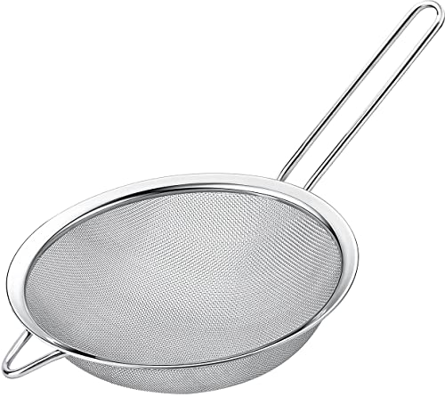 Kafoor 6.3" Fine Mesh Strainer with Stainless steel handle