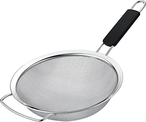 Kafoor 7" Fine Mesh Strainer with Thermo Plastic Rubber Handle